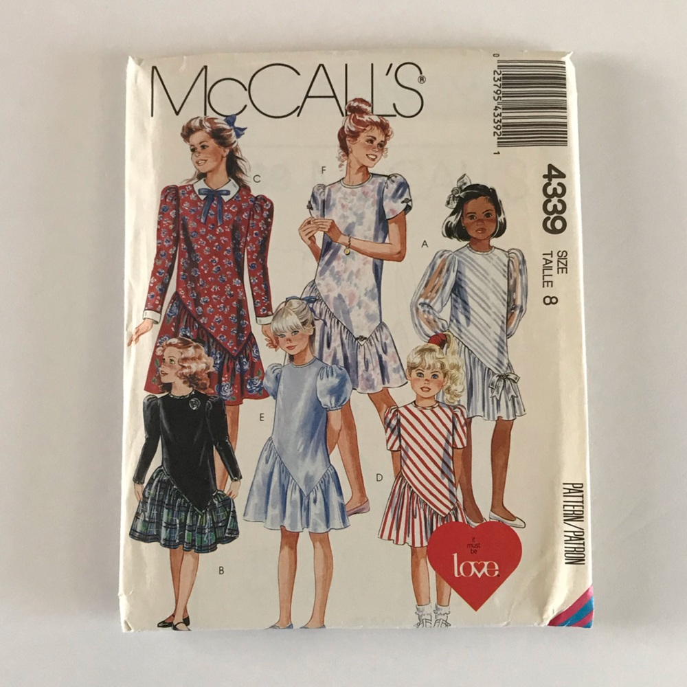 🧵3for12🧵 VTG McCall’s Pattern 4339 Child’s Dress